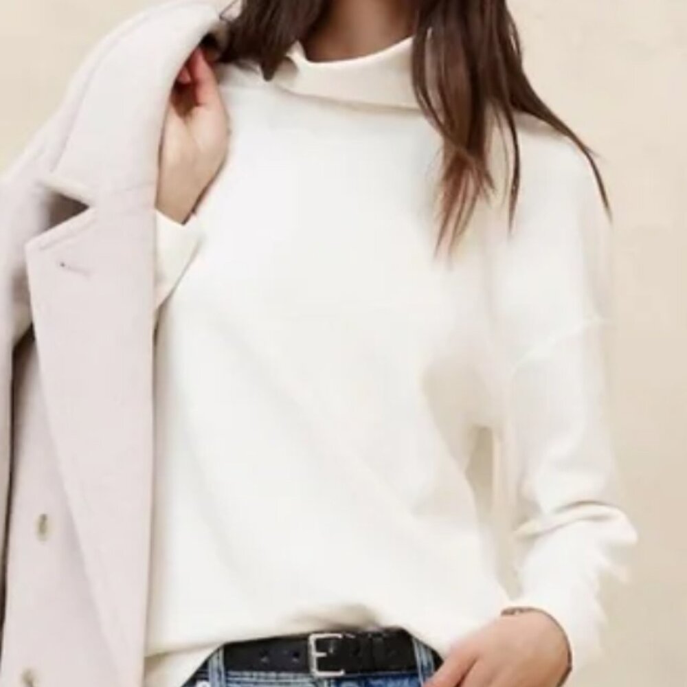 3/$30 - NWT Banana Republic Ottoman Tunic Sweatshirt in color Snow Day